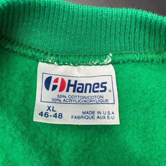 Vintage Sweatshirt St Patricks Day Irish Grandma Hanes XL Green 1990s Pull Over - Picture 4 of 7